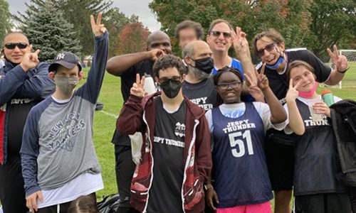 JESPY clients at a park