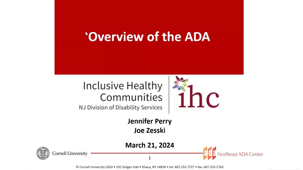 Overview of the ADA