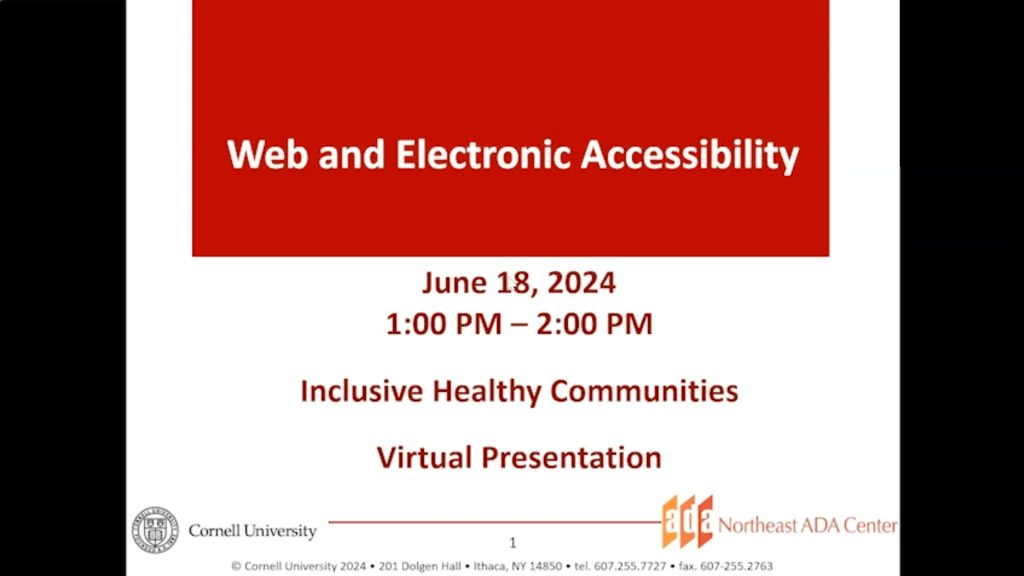 Web and Digital Accessibility